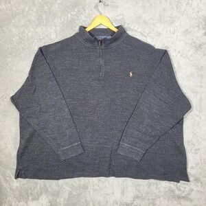 Polo Ralph Lauren Sweater Mens 5XB Estate Rib Half Zip Pullover Big Tall